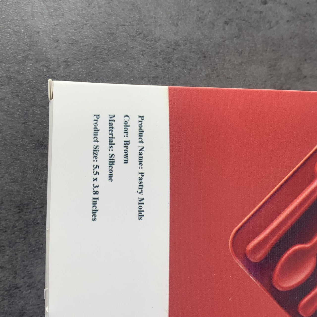 Gelid Non Stick Silicone Spoon Shape Chocolate Molds Cookery Molds In Brown