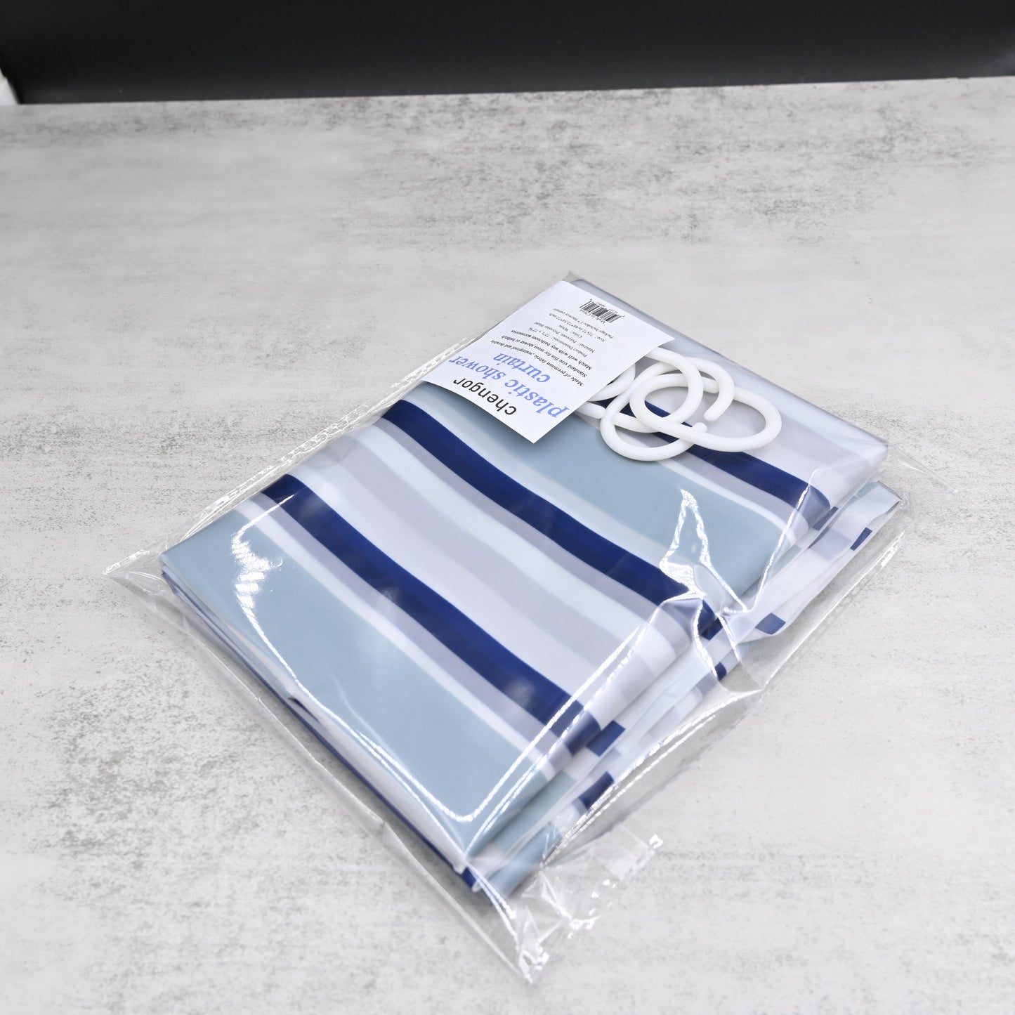 chengor Plastic Shower Curtain Liner 72x72 with Grommets Holes