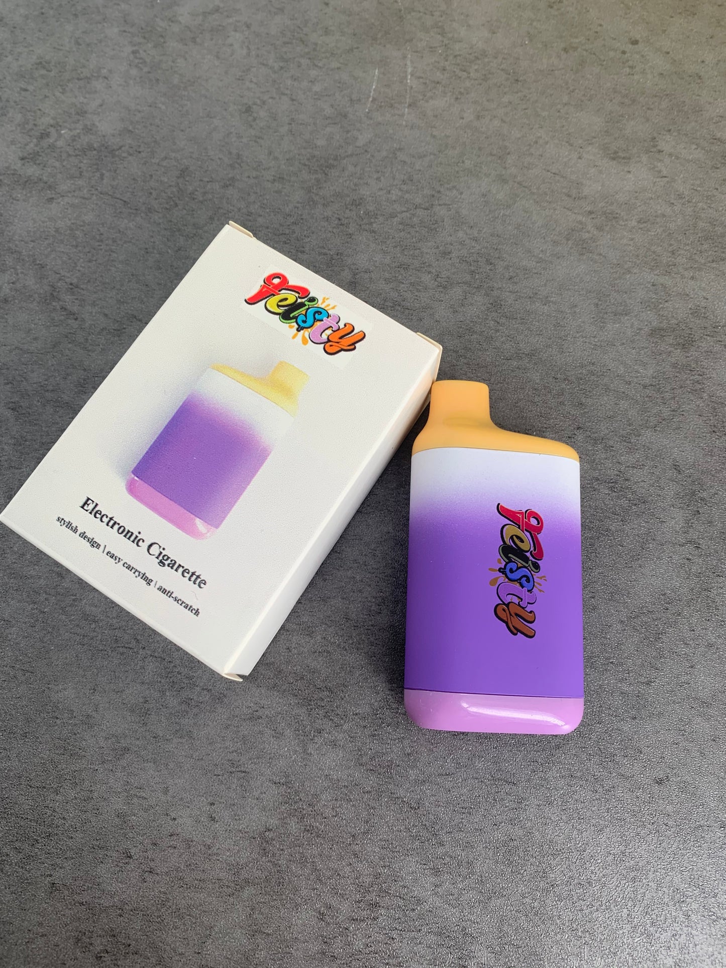 Feisty Light Nicotine Grape Flavor Electronic Cigarette in Purple