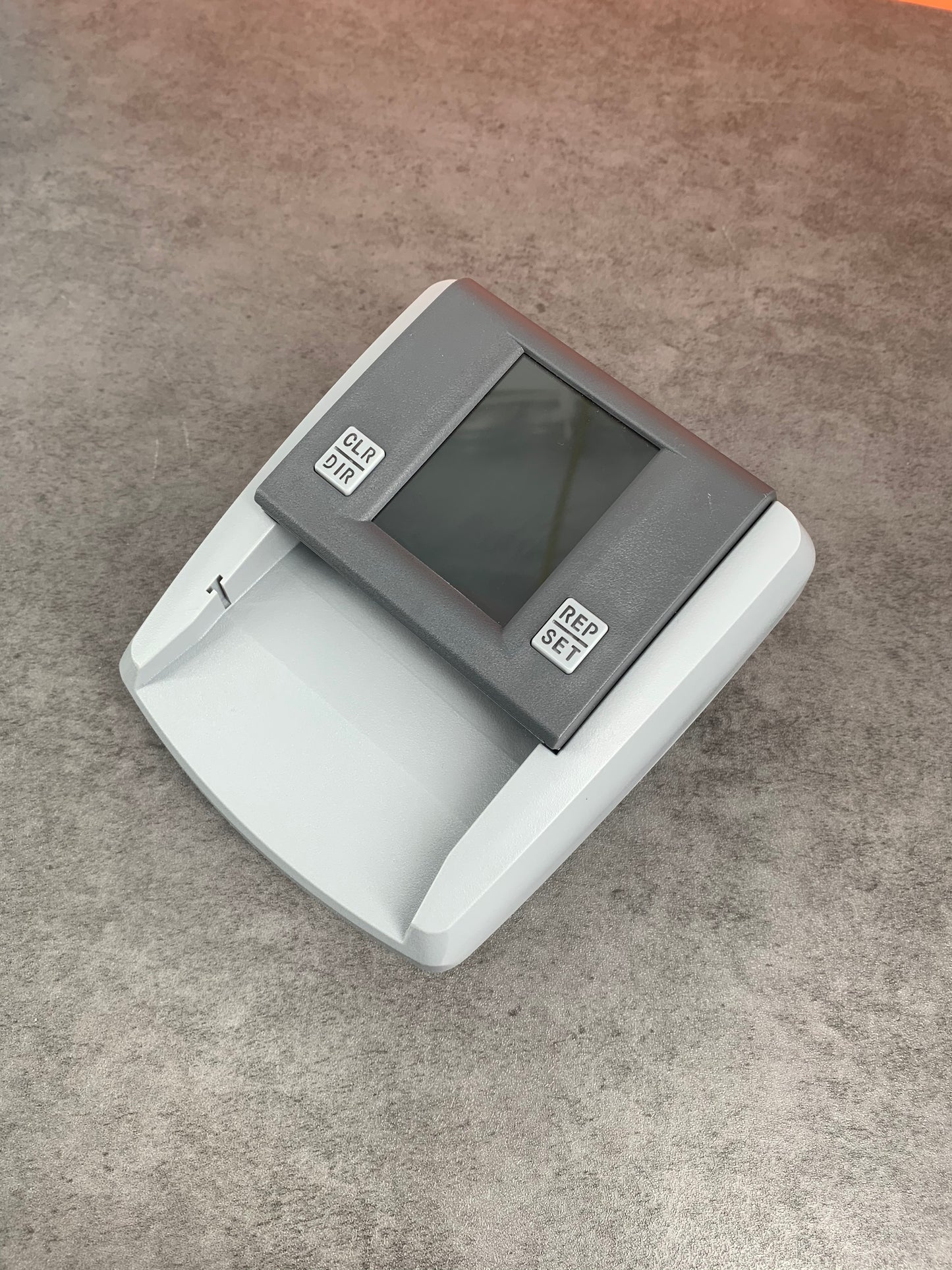 Grey Portable Money Counting Machine, 5.1*3.3*3.1 inches Counterfeit Bill Detector Machine For Small Business