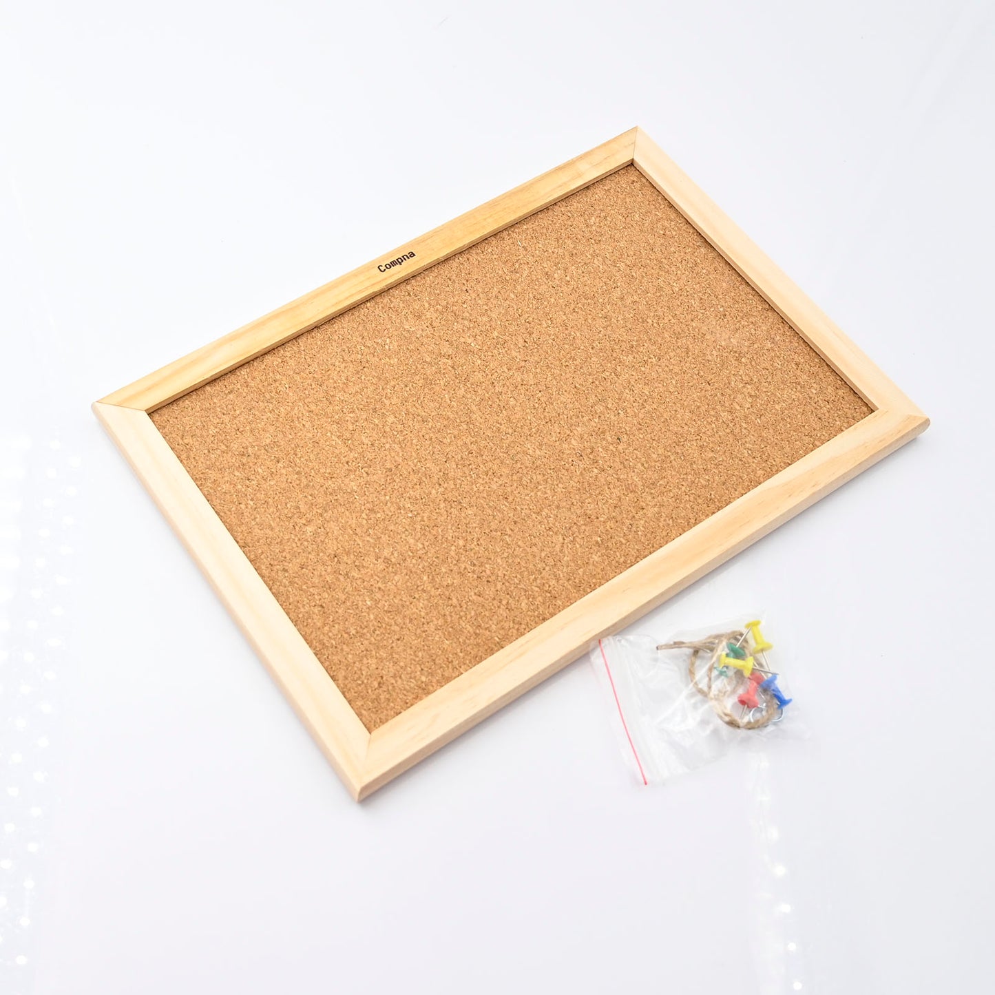 Compna Mini Display Boards Rectangle Board Display Bulletin Board for Home