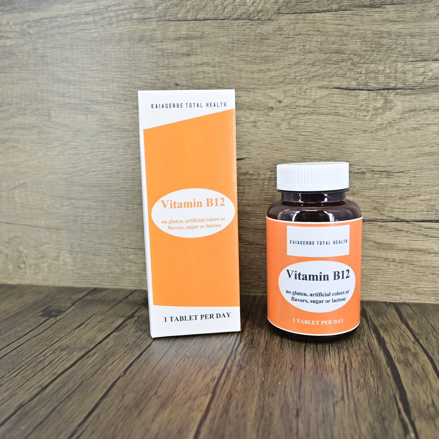 KAIAGERBE TOTAL HEALTH Vitamin B12 Supplement Supports Energy Metabolism and Nervous System Health for Adult