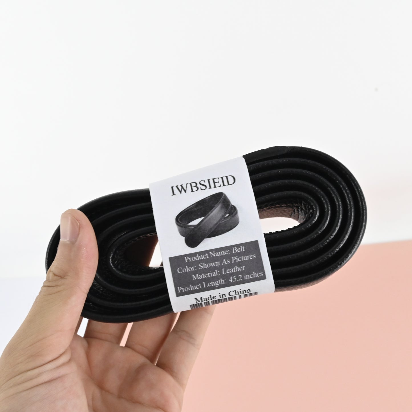 IWBSIEID Leather Automatic Belt For Men Leather Mens Business Strap