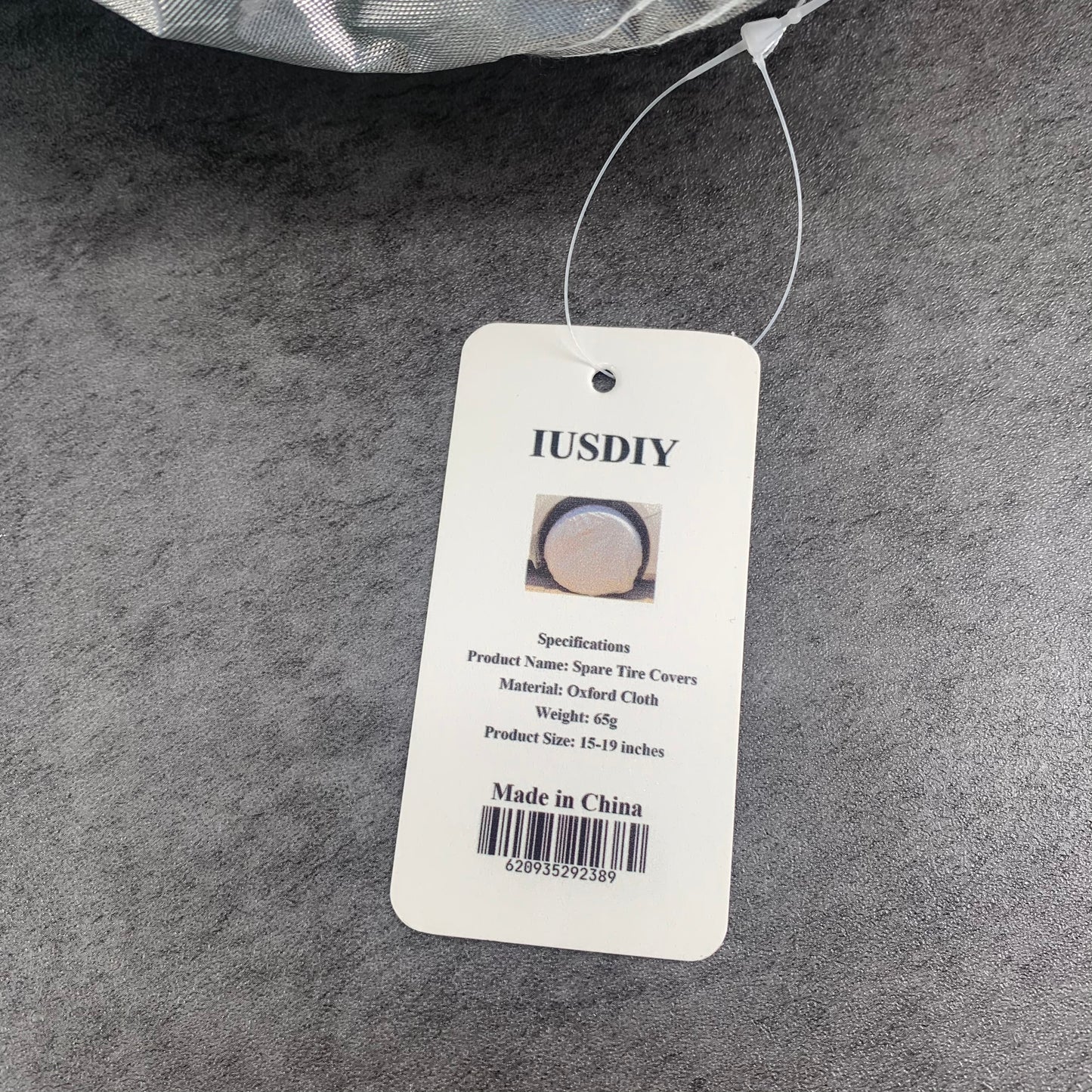 IUSDIY Spare Wheel Covers Waterproof Dust-Proof Wheel Tire Cover in Silver