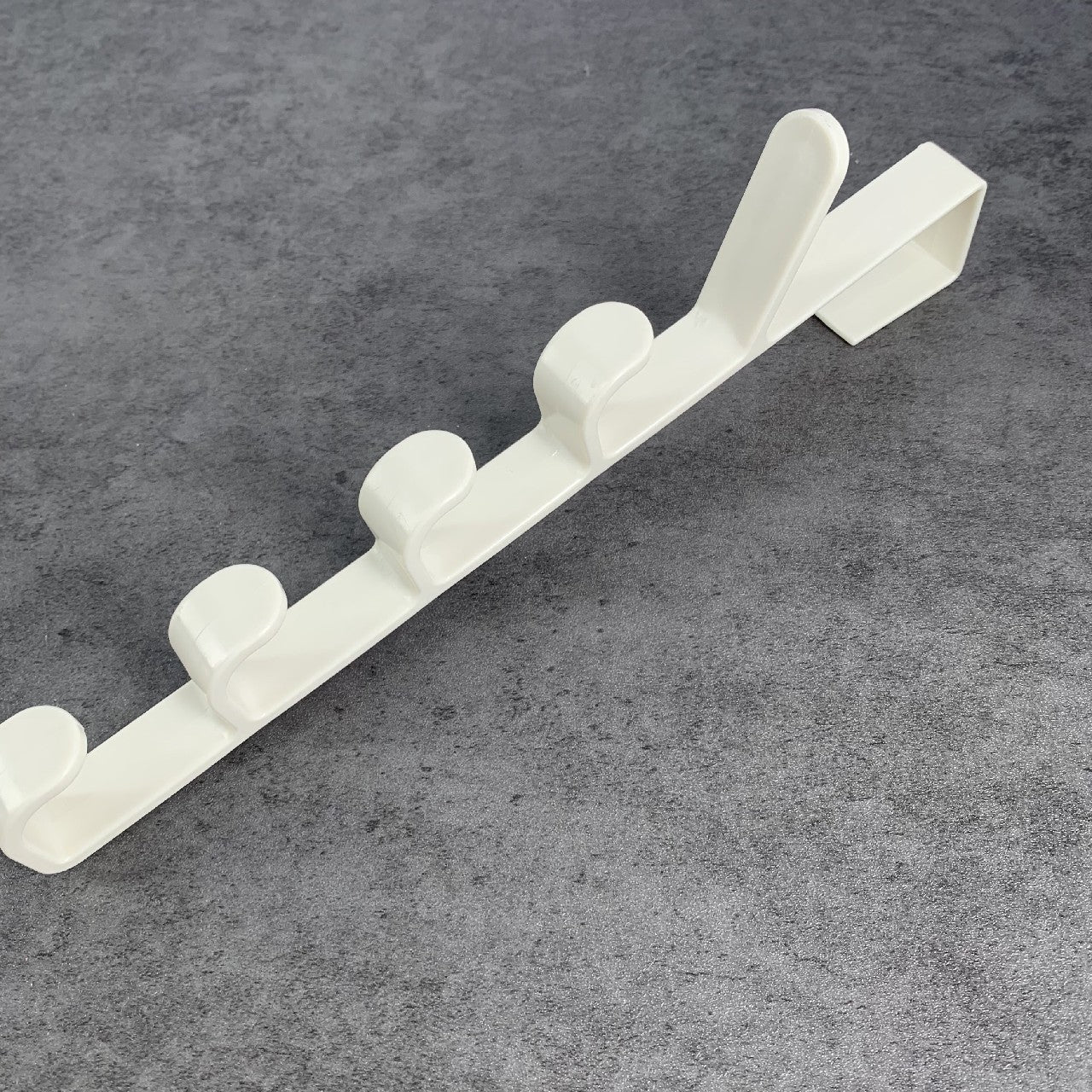 LANXGNAN Over The Door Metal Hooks for Hanging Towels Clothes Bags Hats In White