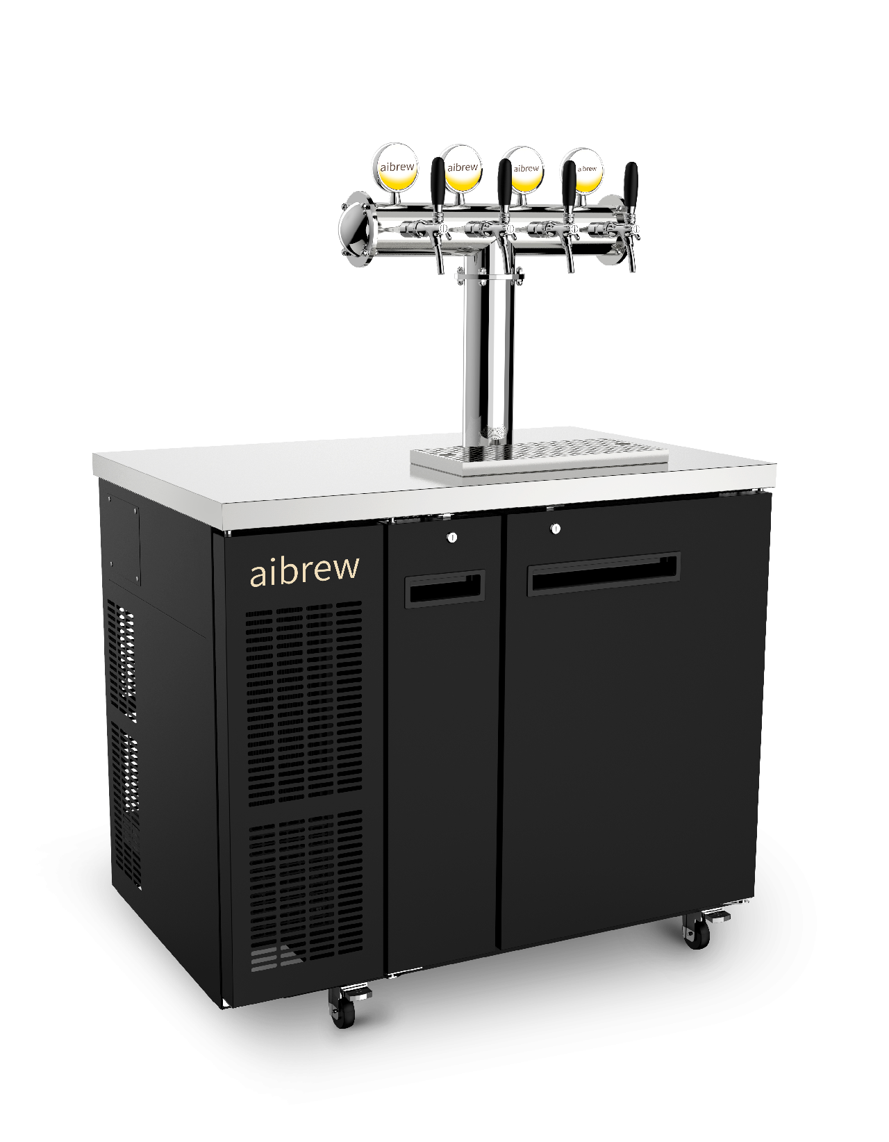 Aibrew High Quality Stainless Steel Pressure Device For Pumping Beer, Black