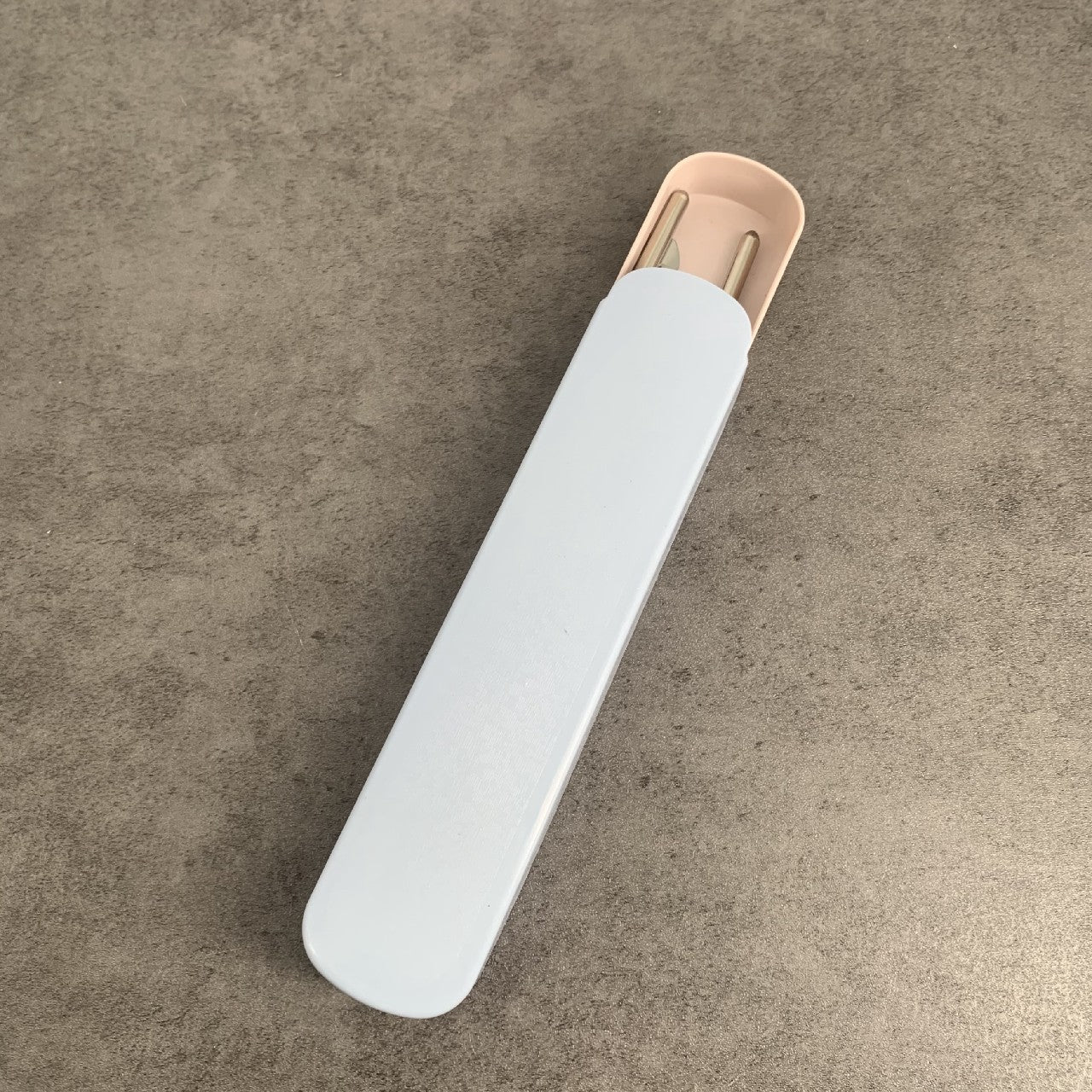 Poinzeonk Portable Cutlery Set 3 Sets Reusable Stainless Steel Tableware In Blue