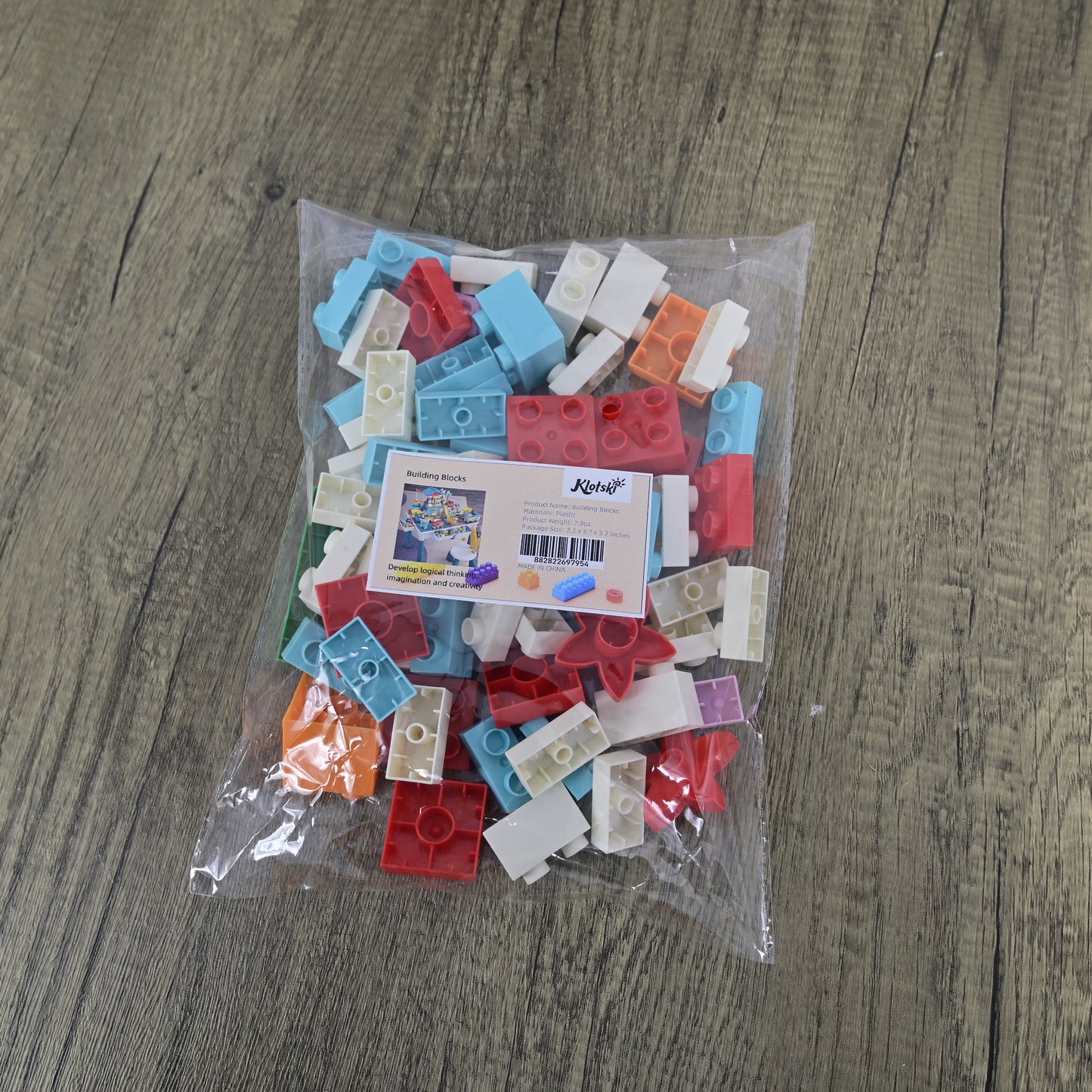 Klotski Building Block Toys, Educational Toys, 30 Pieces, Multi-color, Building Block Construction Toys