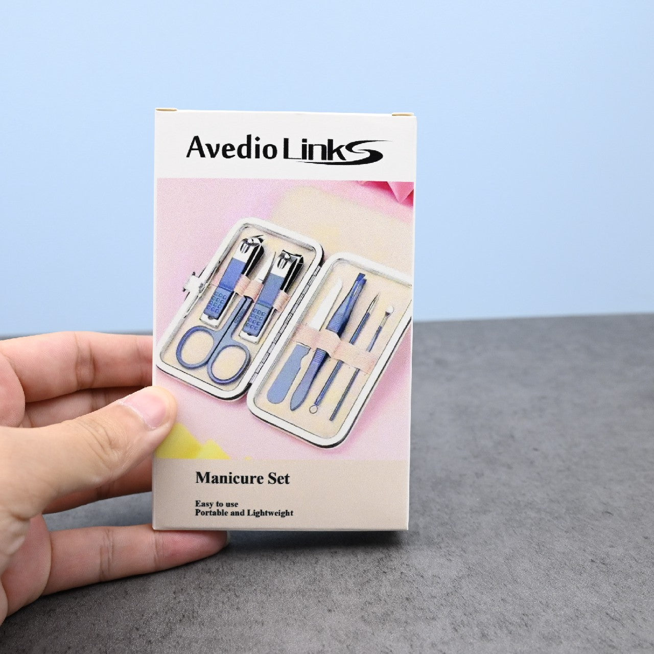 Avedio Links Professional Manicure Set Portable Stainless Steel Nail Care Tools Set