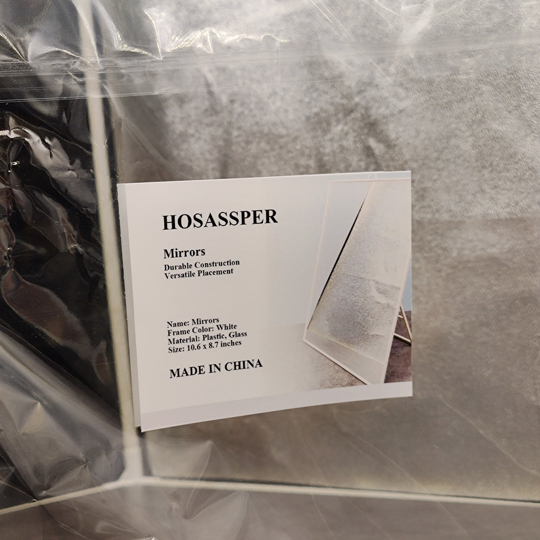 HOSASSPER Mirror Rectangle Wall Mounted Mirror for Bathroom Bedroom Living Room