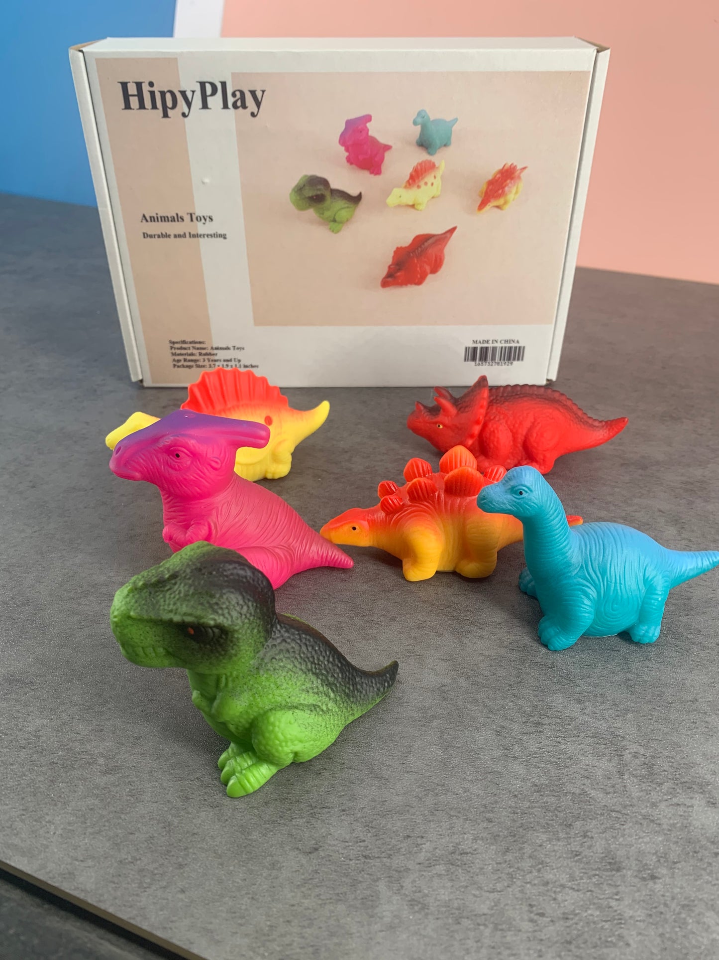 HipyPlay 6Pcs Mini Animals Figures Toys Set Party Favors for Kids