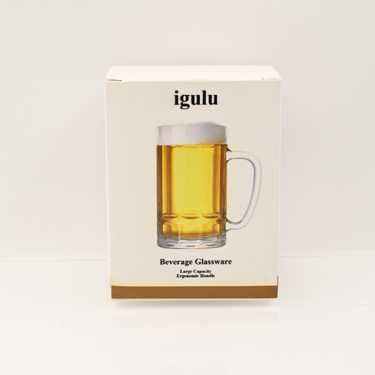 igulu Beverage Glassware Glass Drinking Glasses with Handle for Drinks, Juice