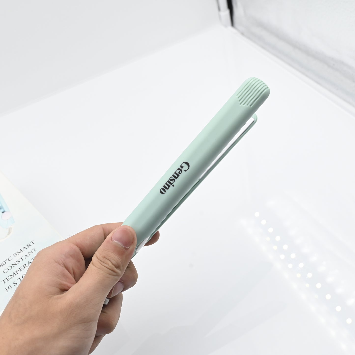 Gensino Electric Hair Crimper Crimping Irons  with 1 Inch Ceramic Barrels Portable Heats Up Quickly
