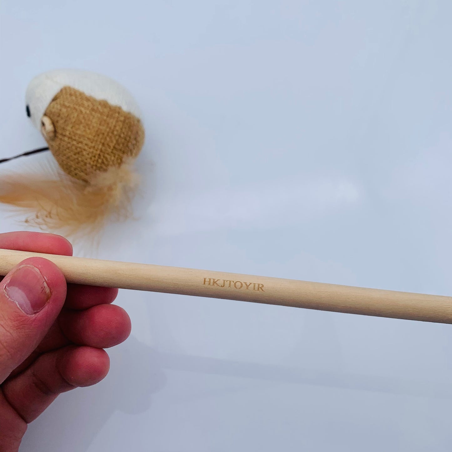 HKJTOYIR Funny Rod Cat Wand Toys Wood Pet Cat Toys