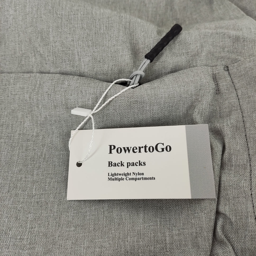 PowertoGo Travel Laptop Backpack Water Resistant Backpacks for Men, Grey