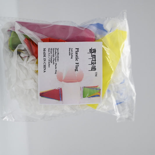 Plastic Flag for Decorations, Birthdays, Event Supplies, Festivals