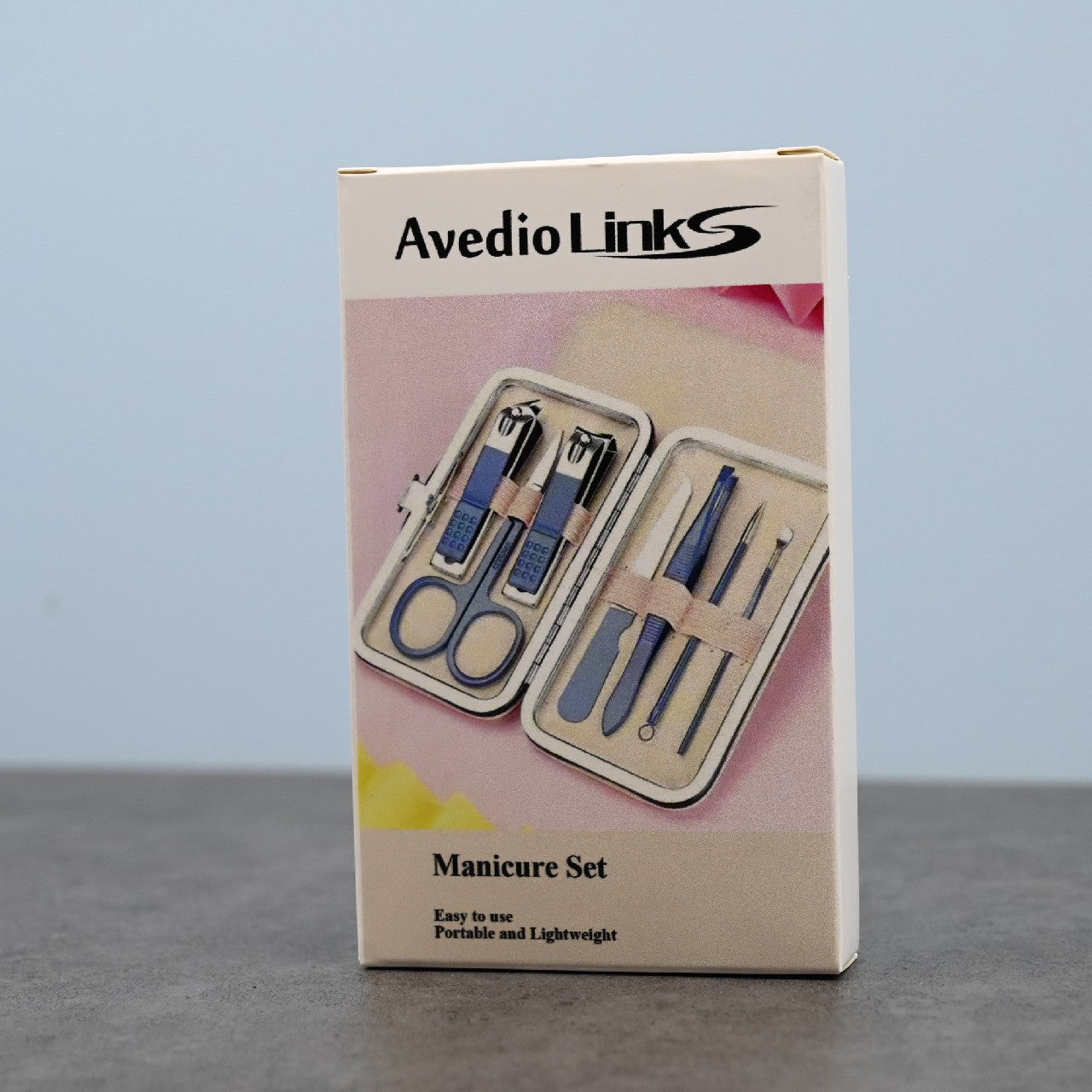 Avedio Links Professional Manicure Set Portable Stainless Steel Nail Care Tools Set