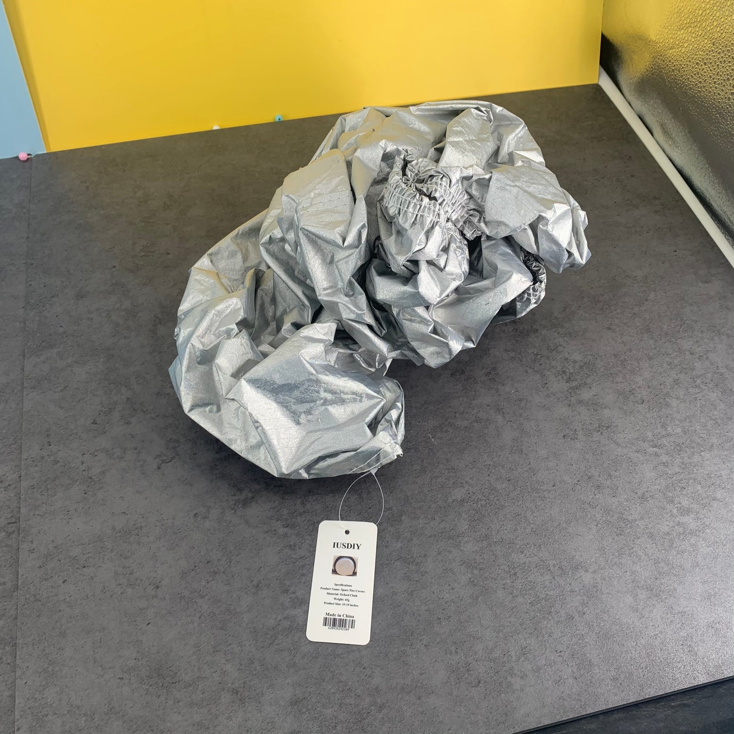 IUSDIY Spare Wheel Covers Waterproof Dust-Proof Wheel Tire Cover in Silver