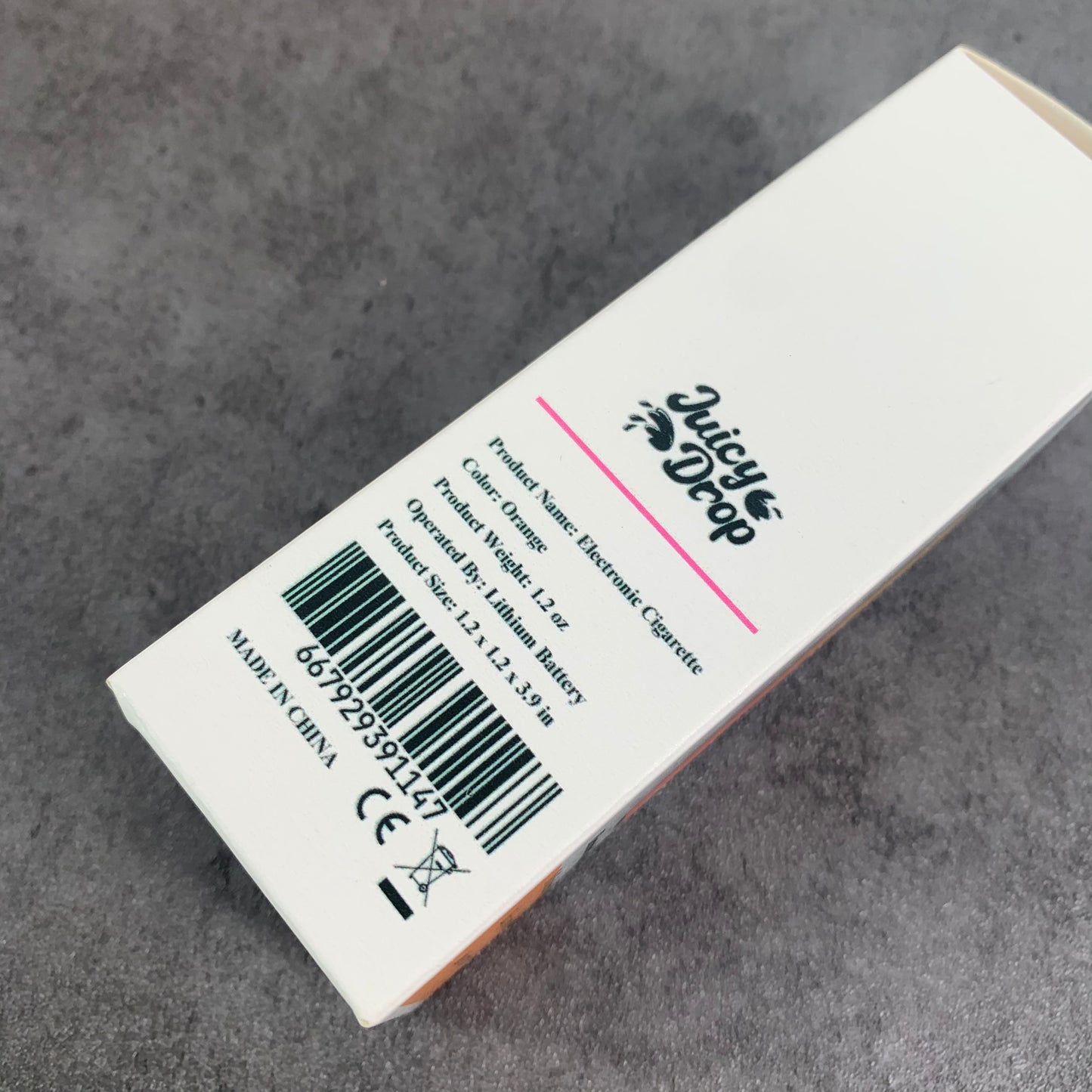 Juicy Drop Light Nicotine Fruit Flavor Content E-cigarettes in Orange