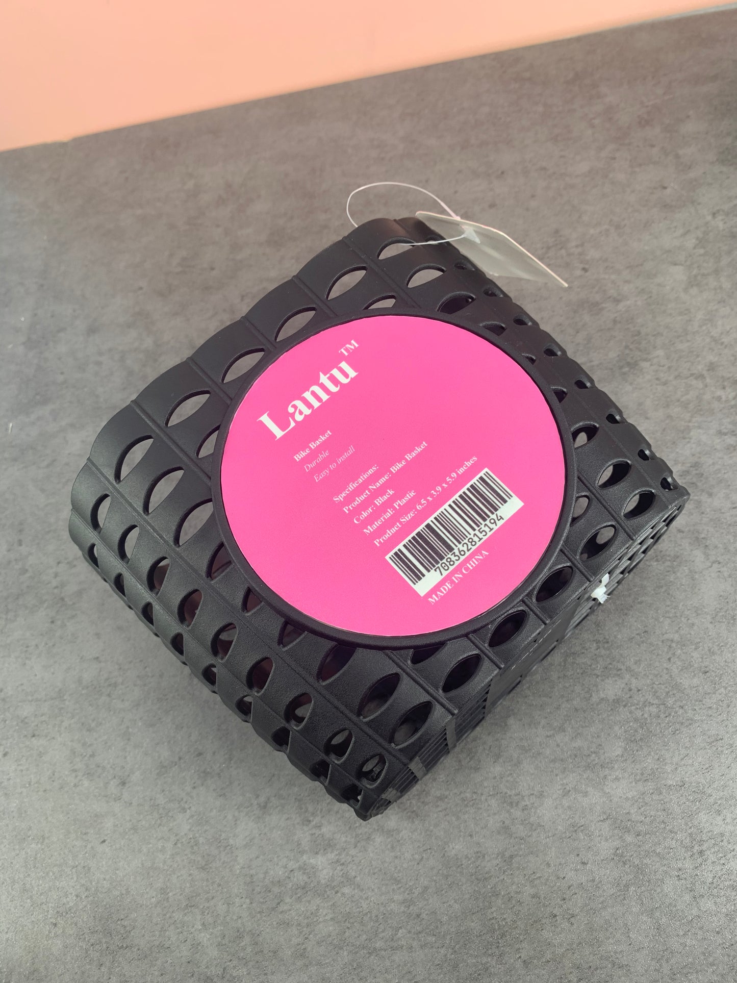 Lantu Bike Basket for Front Bike Accessories for Children in Black