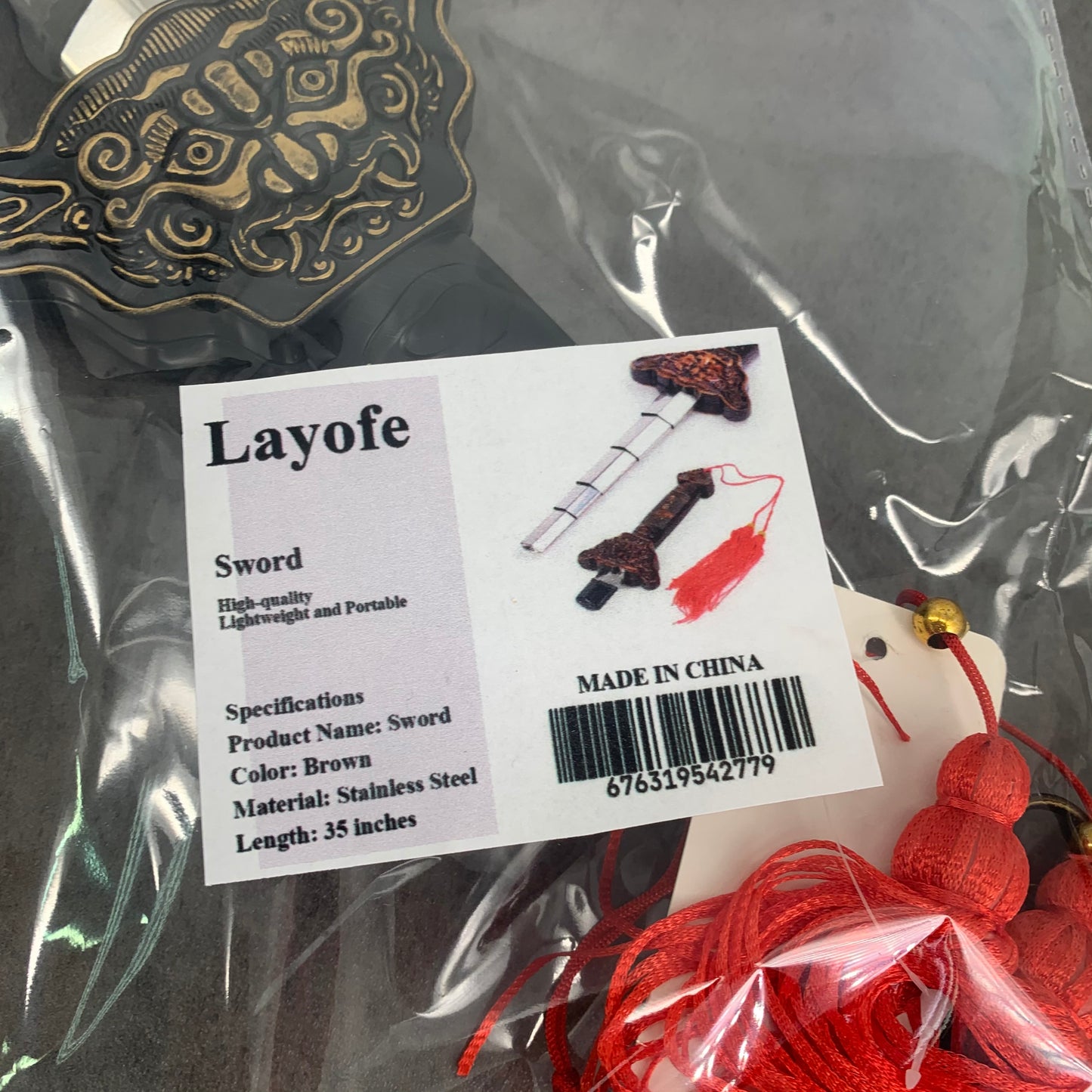 Layofe Stainless Steel Retractable Sword for Exercises Performance Martial Arts