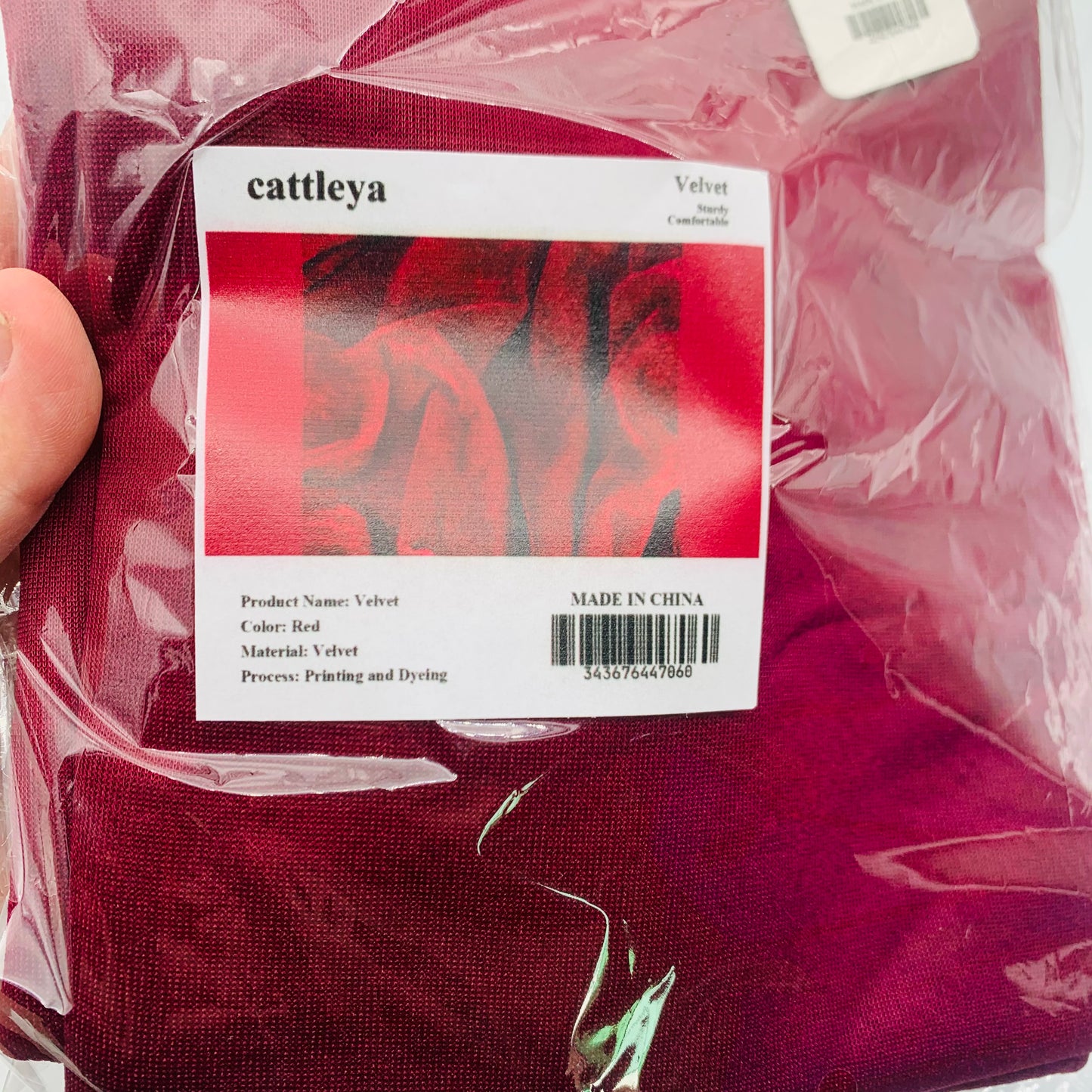 cattleya Red Velvet Cloth Tablecloth Velvet Thickened Stage Screen Curtain Sofa Fabric