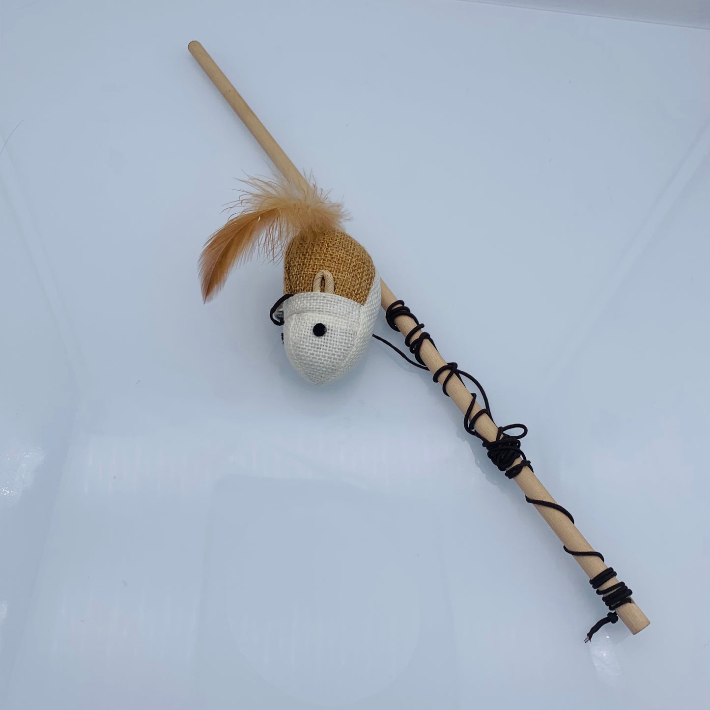 HKJTOYIR Funny Rod Cat Wand Toys Wood Pet Cat Toys