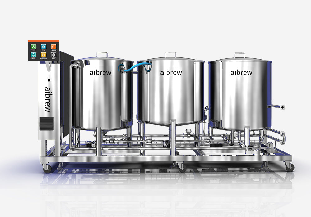 Aibrew Stainless Steel Brewing Machines, Machines For The Fermentation Of Wine, Silver