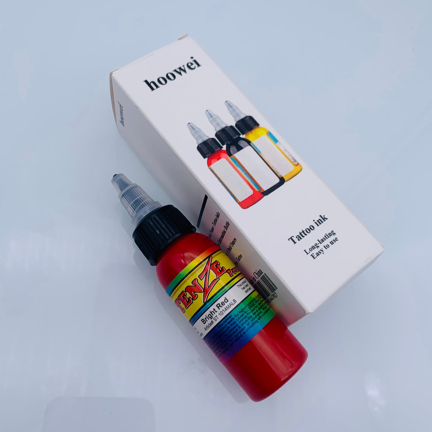 hoowei Tattoo Ink 30ml Tattoo Supplies Super Red, Permanent