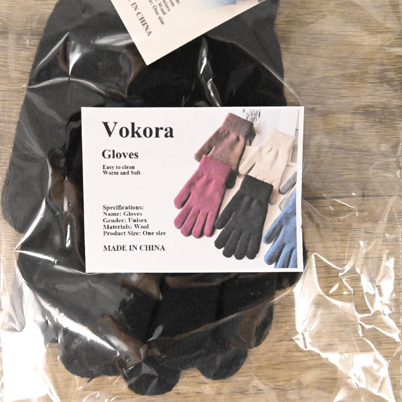 Vokora Women Men Knitted Woolen Gloves Winter Full Finger Mittens