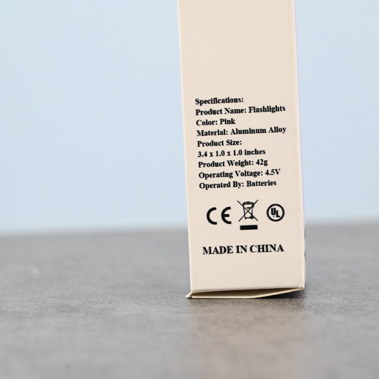 DONGLI Mini Portable Aluminum Alloy LED Flashlights for Camping Emergency Everyday Use In Pink