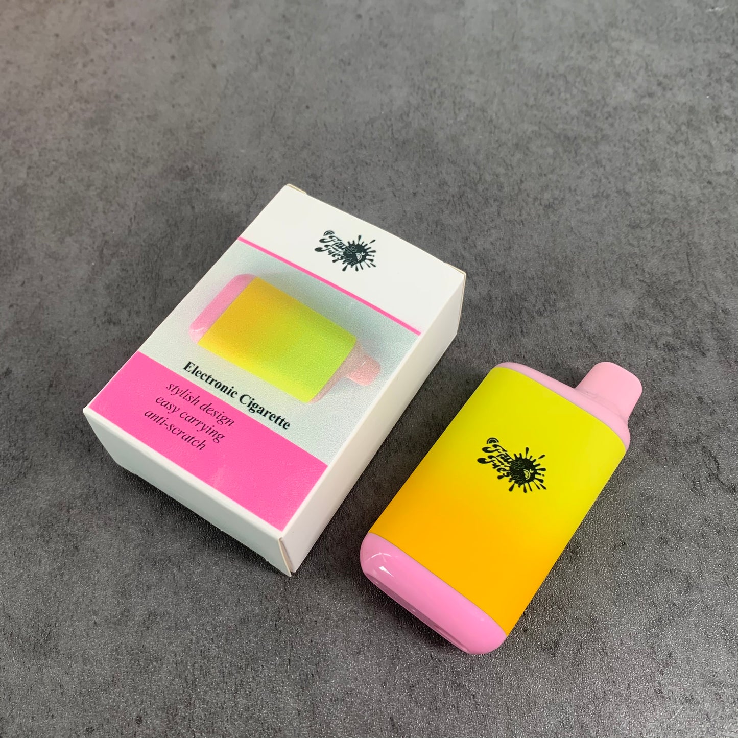 Fruit Fiesta Light Nicotine Mango Flavor Content E-cigarettes in Yellow