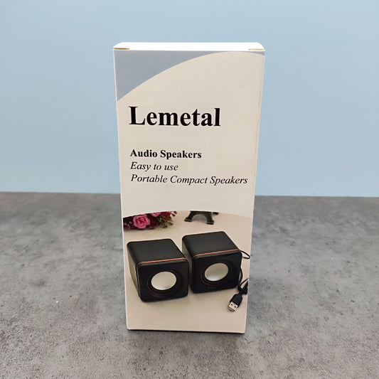 Lemetal Audio speakers Cabinets For Loudspeakers Portable Mini USB 2.0 Speakers