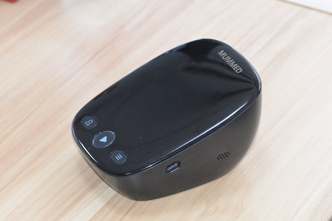 MUMMED Black Blood Pressure Measuring Apparatus with Heart Rate Monitor and LCD Display