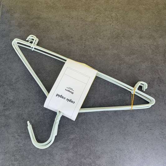 cupic cupid Standard Plastic Hangers Durable Clothes Hangers in White