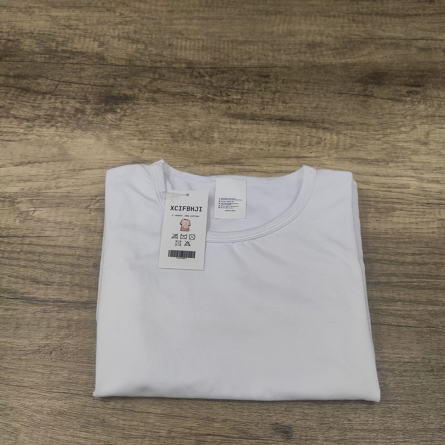 XCIFBHJI Premium Cotton T-shirt in White