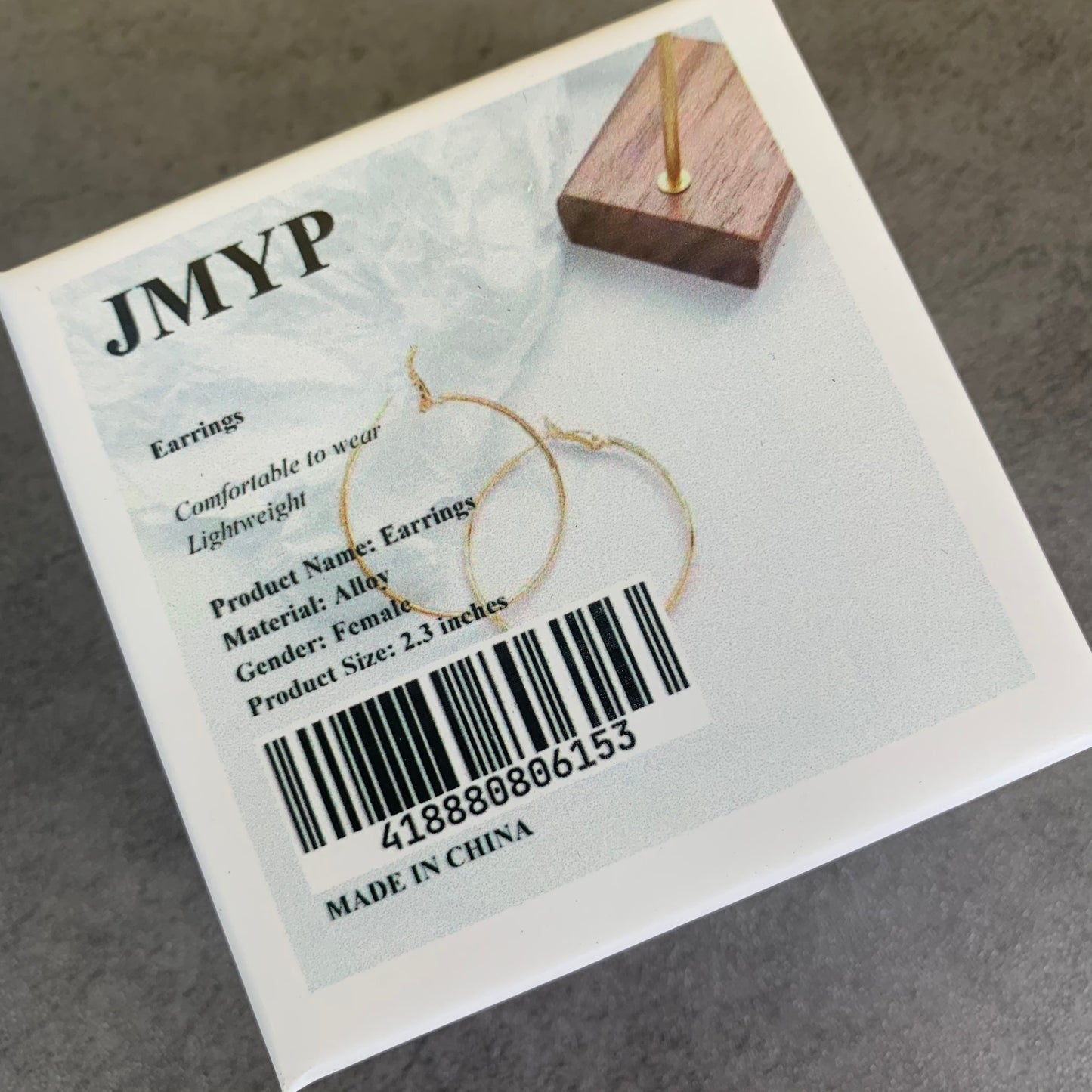 JMYP Alloy Round Earring in Gold for Woman