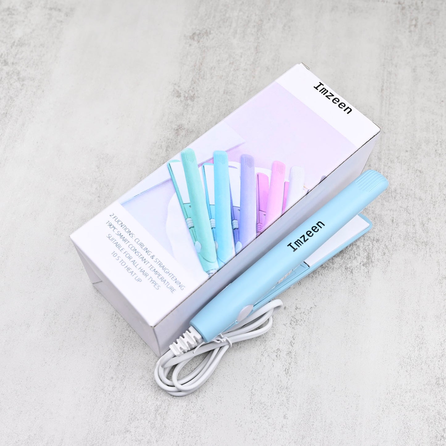Imzeen Ceramic Corn Roller Mini Electric Hair Curling Iron Hair Crimper