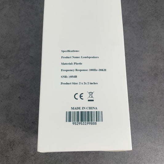 GANZTON Loudspeakers Portable Mini USB 2.0 Speakers Music Stereo for computer Desktop PC Laptop Notebook in White