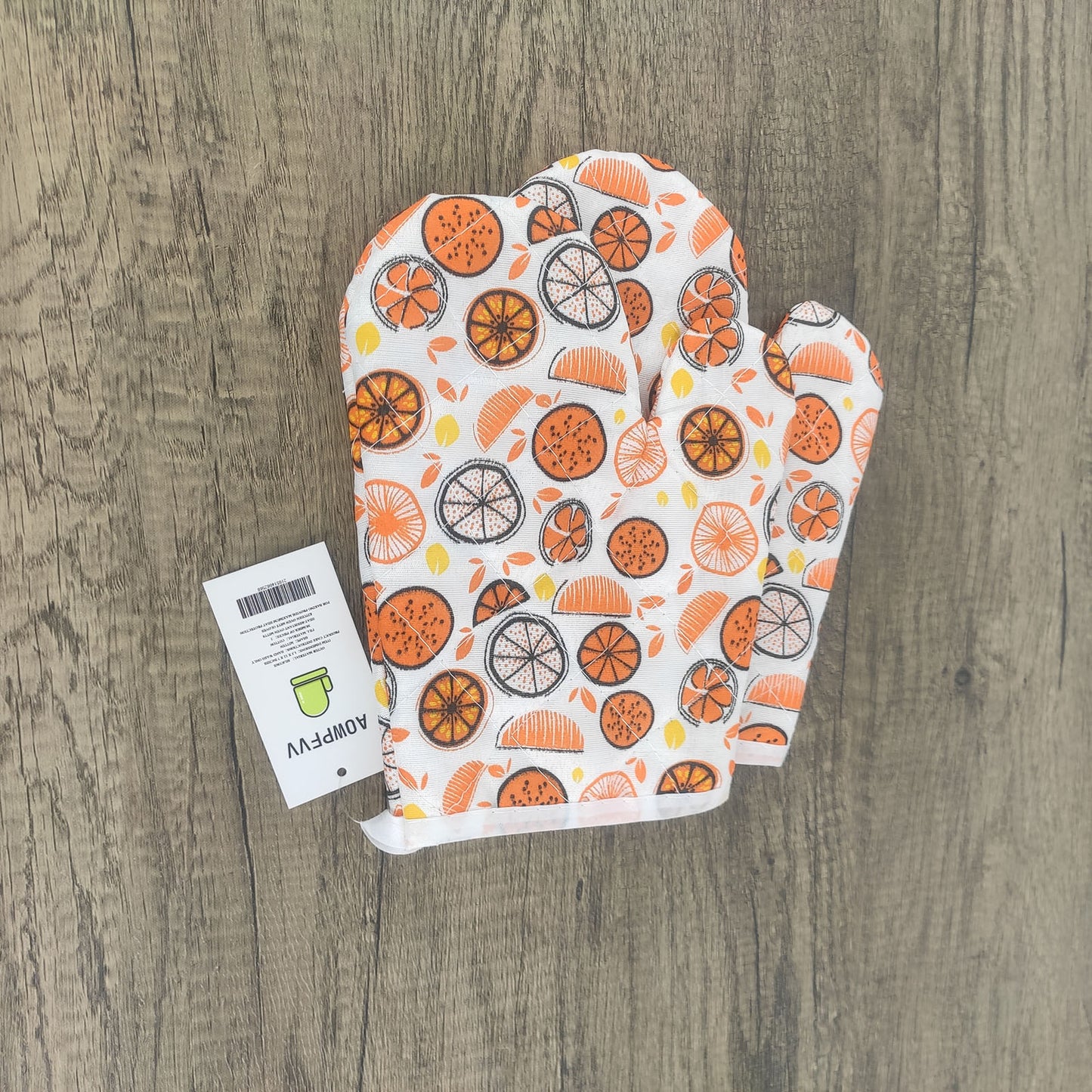 AOWPFVV Heat-Resistant Kitchen Oven Mitt Gloves