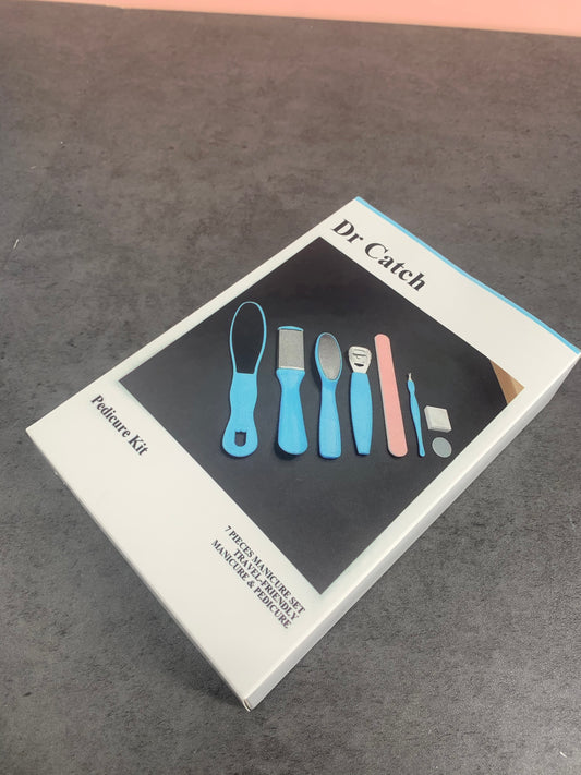 Dr Catch 8 In 1 Professional Foot Care Kit Pedicure Tools Set Stainless Steel Foot Rasp Foot Dead Skin Remover Clean Toenail Care Kit