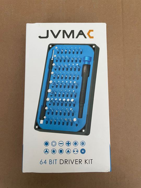 JVMAC 64-in-1 Screwdriver Kit for Home, Garage, Office, Apartment, Car, Dorm, Bike, Electronics Projects, and as A Gift