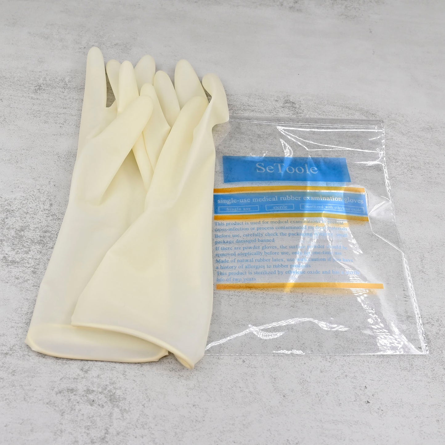 SeToole Light Yellow Medical Gloves Medical Grade