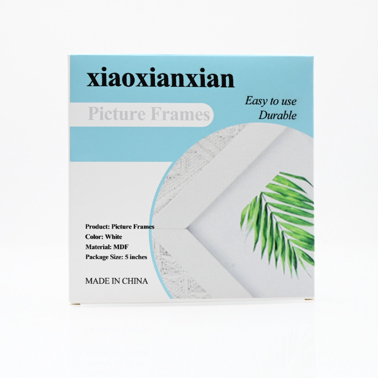 xiaoxianxian 5 Inches MDF Photo Frame Picture Frame  In White for Room Ornament