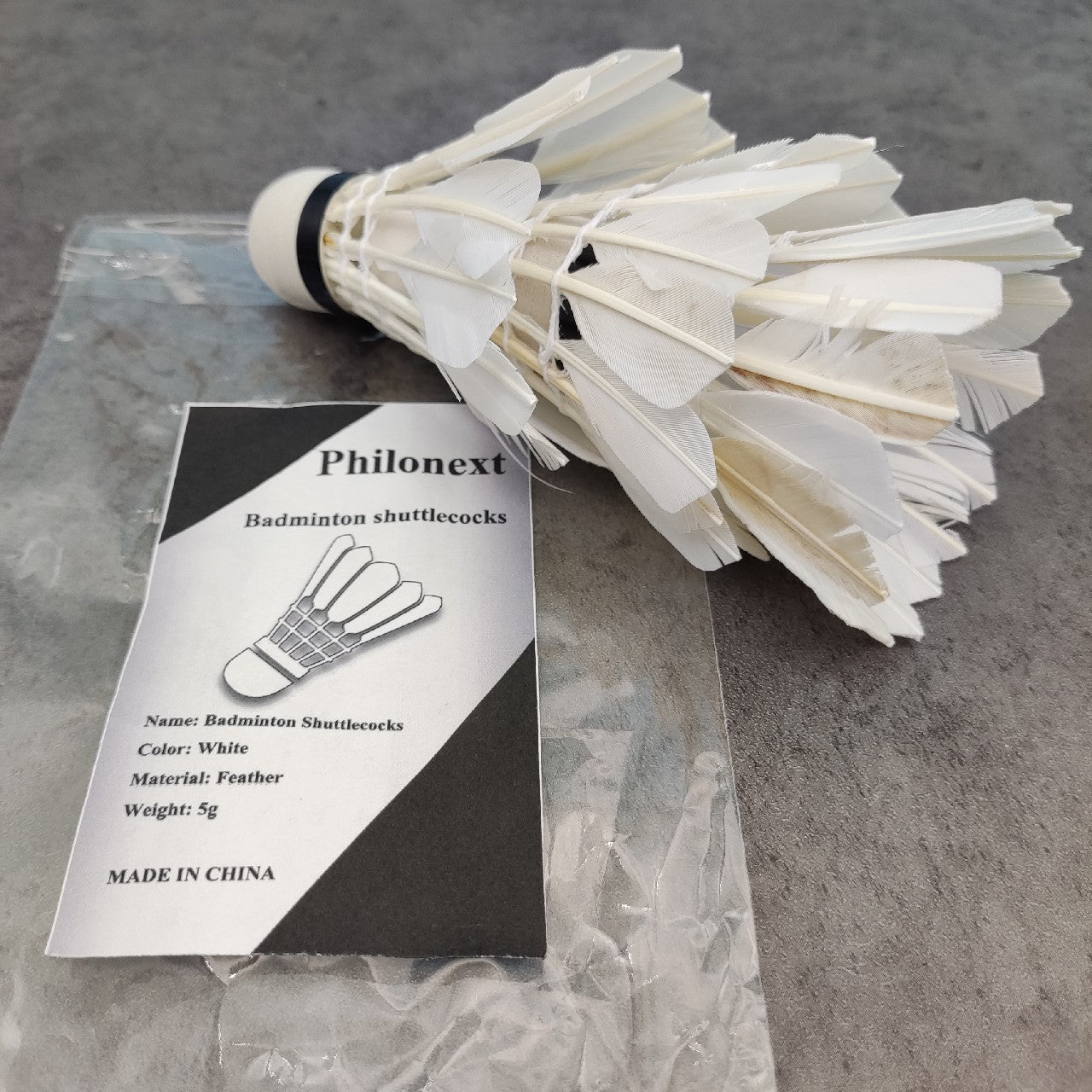 Philonext 3PCS Goose feather Badminton Shuttlecocks Train White