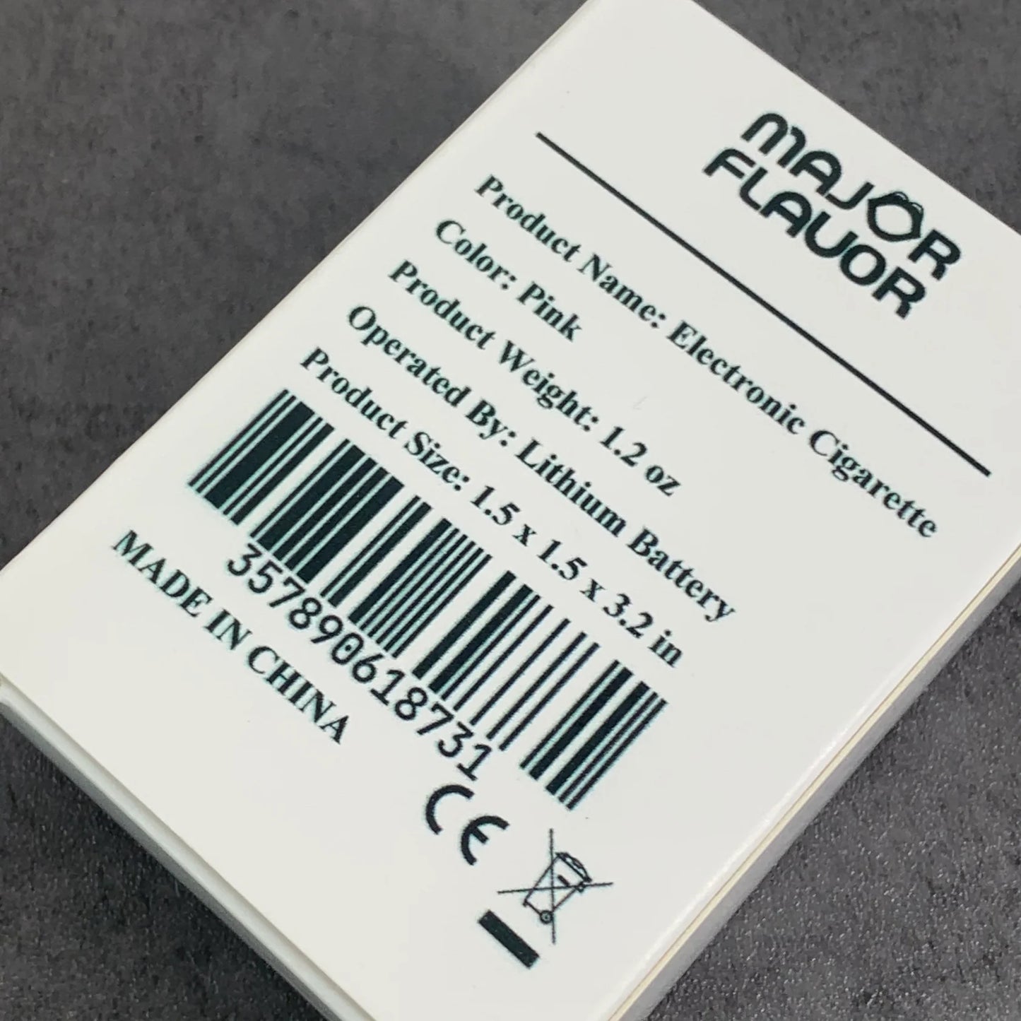 MAJOR FLAVOR Light Nicotine Peach Flavor Content E-cigarettes in Pink