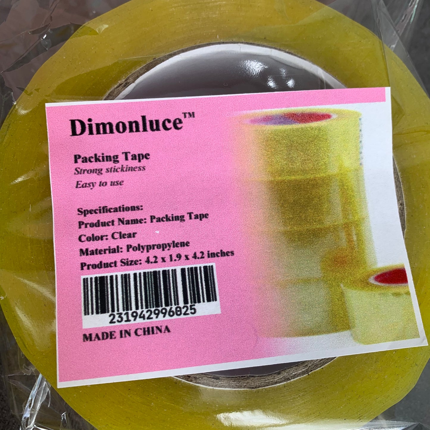 Dimonluce Strong Stickiness Adhesive Packing Tape for Stationery and Household Use