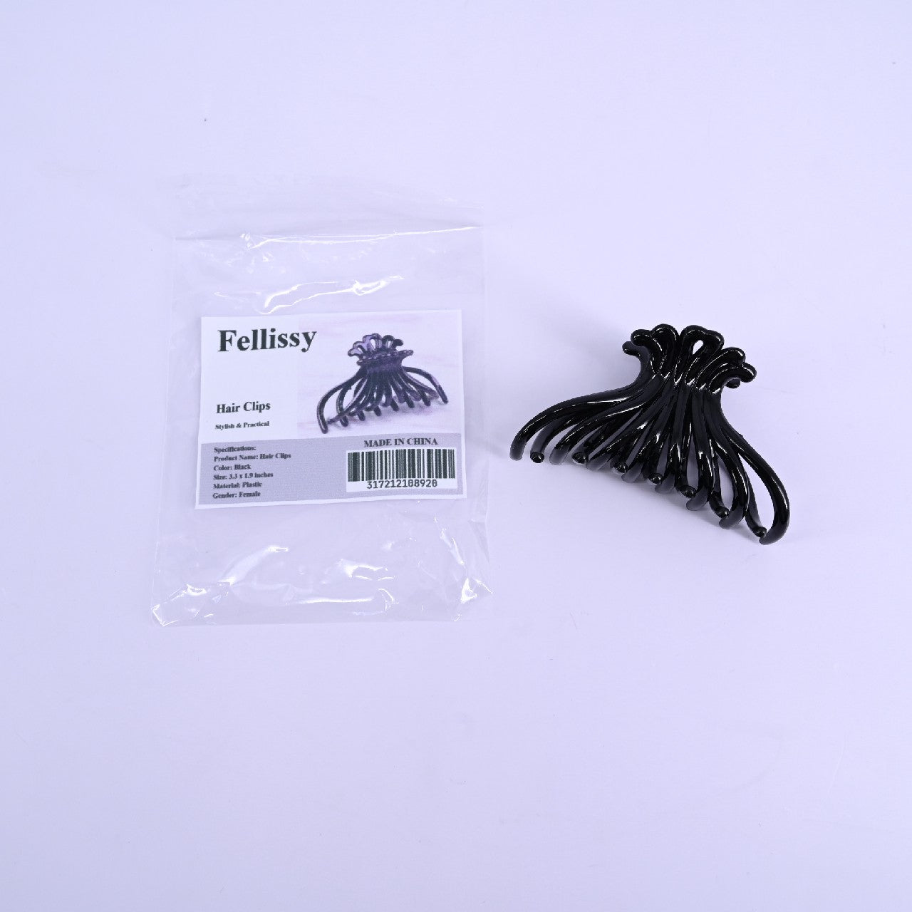 Fellissy Hair Accessories Hair Clips Side Clips Girl Bangs Clip Headdress Girl Hair Clip In Black