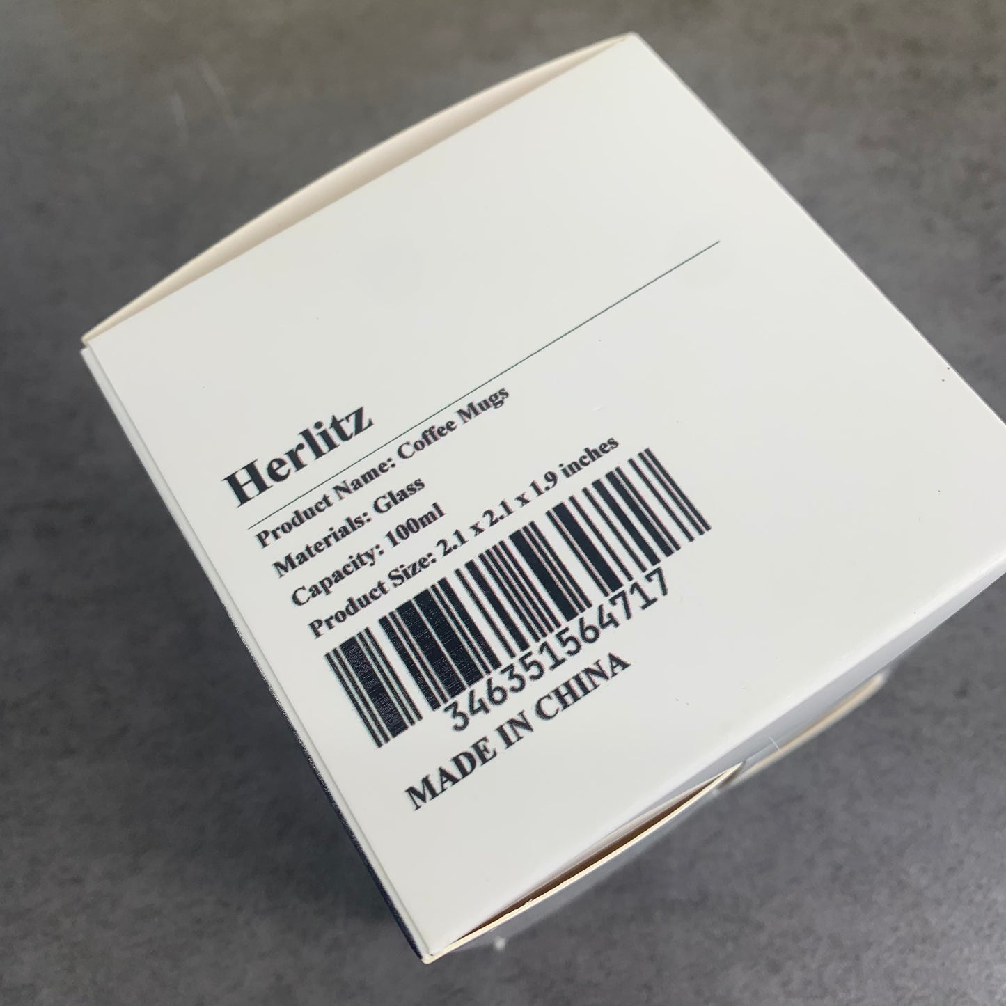 Herlitz Heat-resistant Glass Tea Set Color Handle Tea Cup Elegant