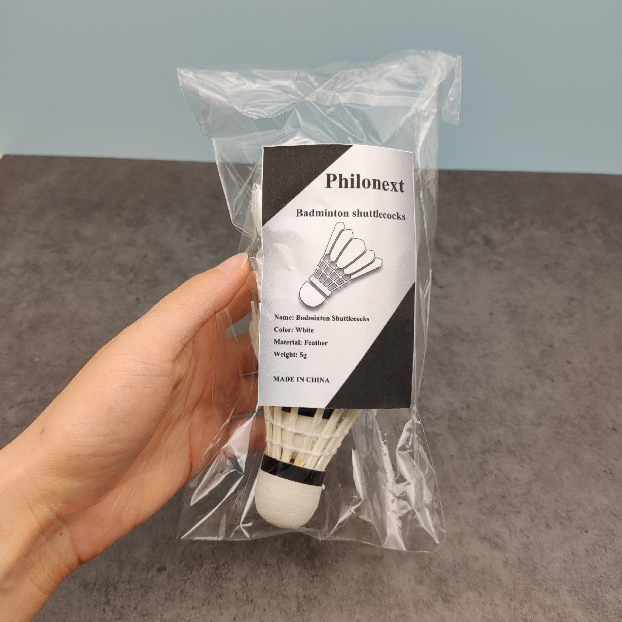 Philonext 3PCS Goose feather Badminton Shuttlecocks Train White